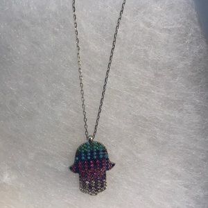 Colorful Hamsa Necklace